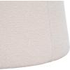 SAFAVIEH Home Collection Liesel Ivory Sherpa Wide Flared Ottoman (Fully Assembled)(Ivory)