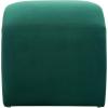 Safavieh Home Collection Kibo Modern Waterfall Cream Velvet Ottoman (Fully Assembled)(Emerald)