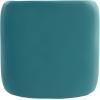 Safavieh Home Collection Kibo Modern Waterfall Cream Velvet Ottoman (Fully Assembled)(Sea Blue)