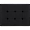 Safavieh Home Collection Sienna Modern Glam Black Ottoman(Black)