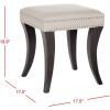Safavieh Mercer Collection Diva Ottoman, Taupe(Taupe)