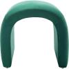 Safavieh Home Collection Kibo Modern Waterfall Cream Velvet Ottoman (Fully Assembled)(Emerald)