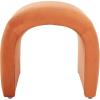 Safavieh Home Collection Kibo Modern Waterfall Cream Velvet Ottoman (Fully Assembled)(Rust)
