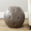 Safavieh Mercer Collection Santiago Ottoman, Clay(Clay)