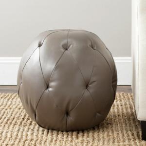 Safavieh Mercer Collection Santiago Ottoman, Clay(Clay)