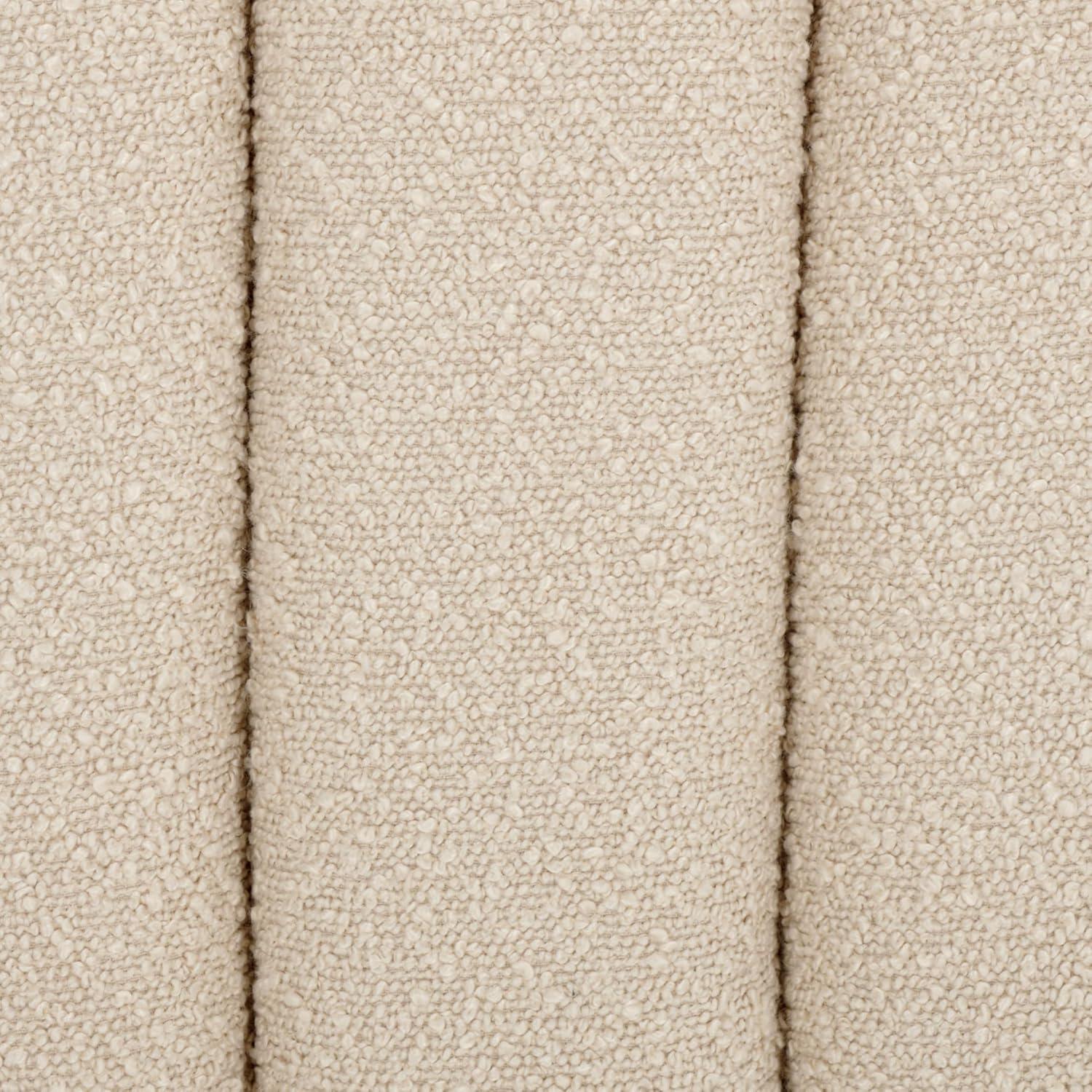 image:imageSAFAVIEH Home Collection Joseph Brown Boucle Channel Tufted Square Ottoman Seat Foot Rest Fully AssembledBeige