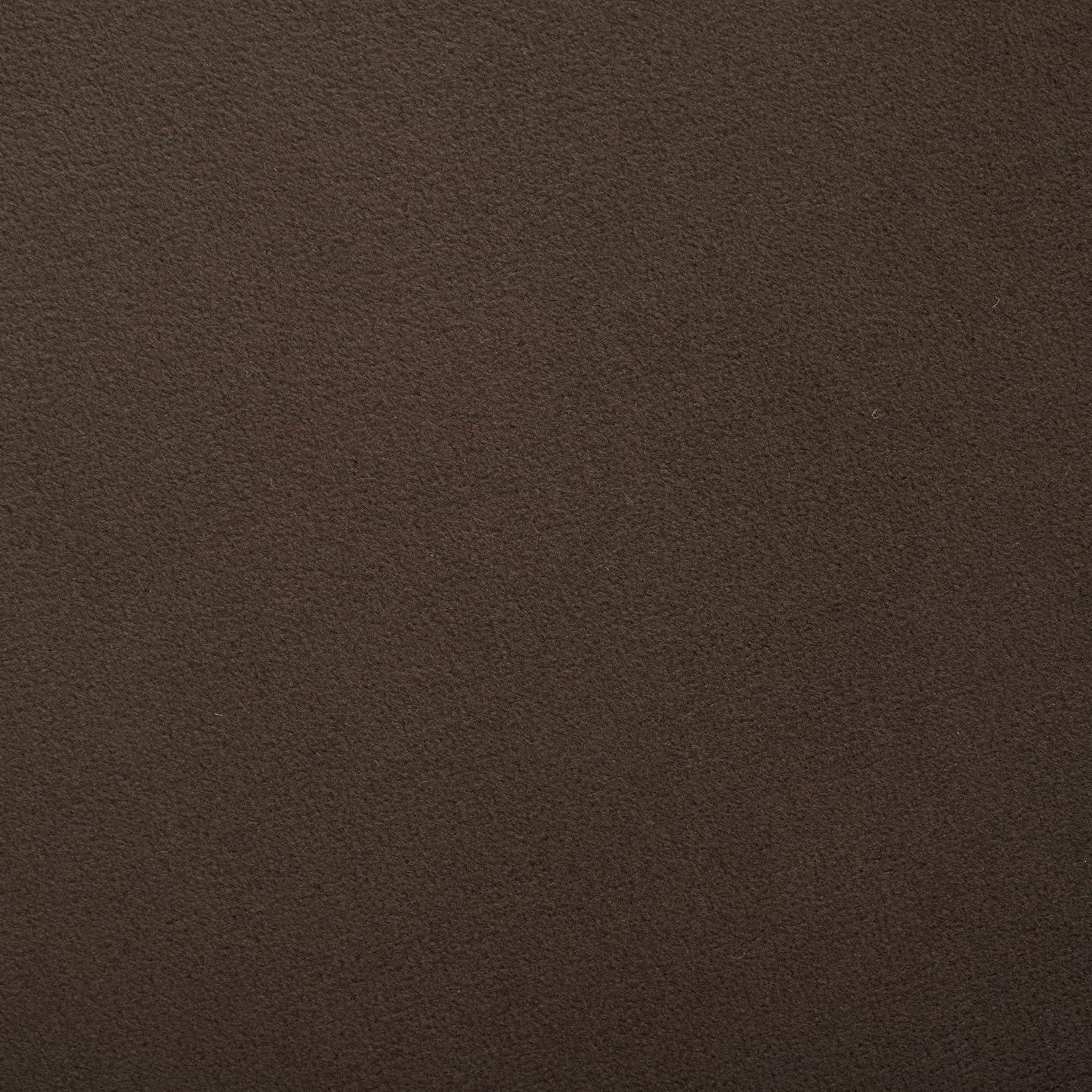 image:imageSAFAVIEH Home Collection Mista Chocolate Brown Velvet Round Ottoman Seat Foot RestChocolateBrown