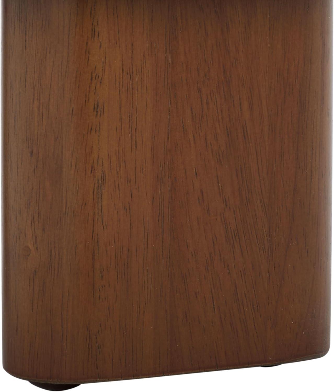 image:imageSAFAVIEH Home Collection Mista Chocolate Brown Velvet Round Ottoman Seat Foot RestChocolateBrown