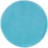 SAFAVIEH Home Collection Abrea Steel Blue Velvet and Gold Round Ottoman(Aqua / Gold)