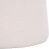 SAFAVIEH Home Collection Liesel Ivory Sherpa Narrow Flared Ottoman (Fully Assembled)(Ivory)