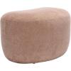 SAFAVIEH Home Collection Regut Peach Linen Ottoman (Fully Assembled)(Peach)