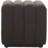 SAFAVIEH Home Collection Joseph Brown Boucle Channel Tufted Square Ottoman Seat Foot Rest (Fully Assembled)(Brown)