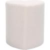 SAFAVIEH Home Collection Milena Ivory Sherpa Heart-Shaped Ottoman (Fully Assembled)(Ivory)