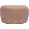 SAFAVIEH Home Collection Regut Peach Linen Ottoman (Fully Assembled)(Peach)