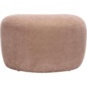 SAFAVIEH Home Collection Regut Peach Linen Ottoman (Fully Assembled)(Peach)