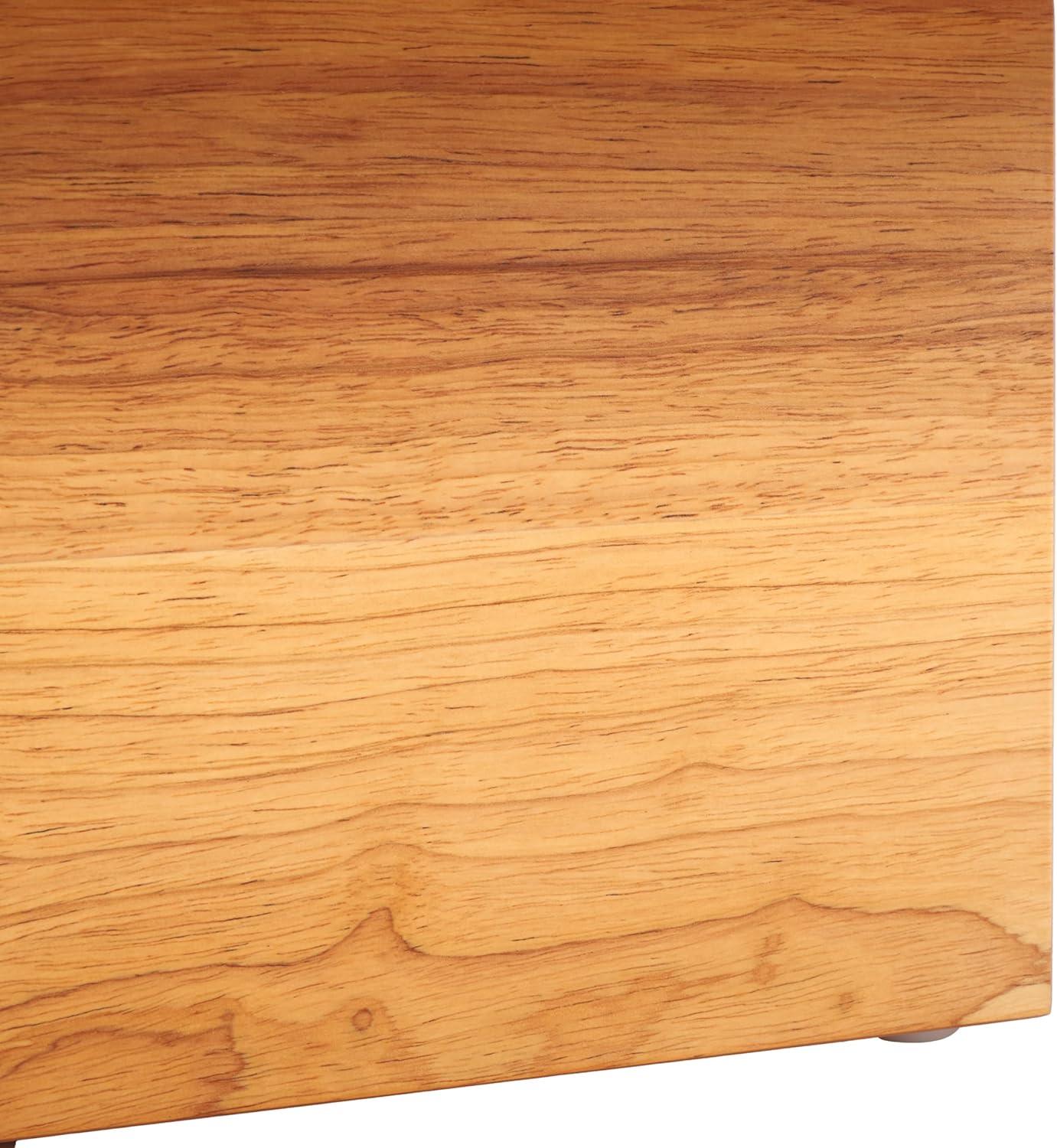 image:imageSAFAVIEH Home Collection Tarilynn Cream LinenNatural Solid Wood Ottoman Foot Stool TableCongacNatural