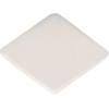 SAFAVIEH Home Collection Cierra Ivory Sherpa Diamond-Shaped Ottoman (Fully Assembled)(Ivory)