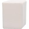 SAFAVIEH Home Collection Cierra Ivory Sherpa Diamond-Shaped Ottoman (Fully Assembled)(Ivory)