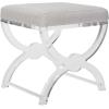 Safavieh Home Collection Delfina Clear Acrylic Ottoman,