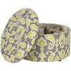 Safavieh Mercer Collection Victoria Beige Linen Shoe Ottoman(Green)