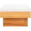 SAFAVIEH Home Collection Tarilynn Cream Linen/Natural Solid Wood Ottoman Foot Stool Table(Cream/Natural)