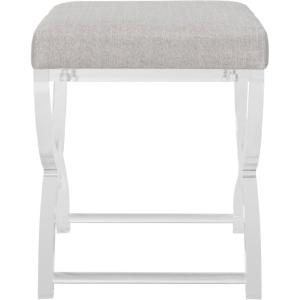 Safavieh Home Collection Delfina Clear Acrylic Ottoman,