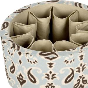 Safavieh Mercer Collection Victoria Beige Linen Shoe Ottoman(Light Blue)