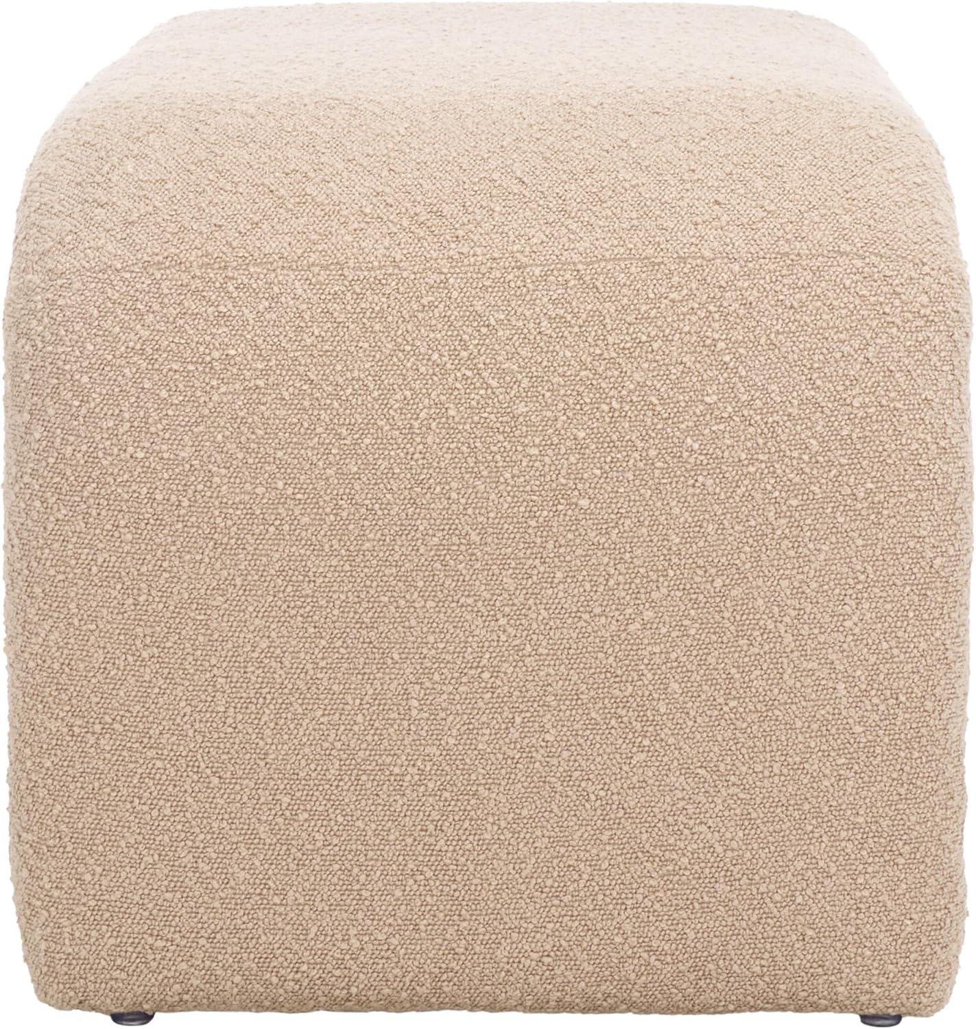 image:imageSAFAVIEH Home Collection Tenko Emerald Green Curved Upholstered Accent Bench Modern Minimalist Seating for Bedroom Entryway or Living Room BCH1300DTan