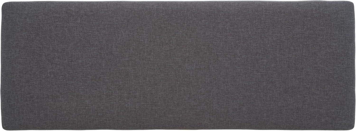 image:imageSAFAVIEH Home Collection Milligan BlackBlack Open Shelf Bench with CushionGreyBlack