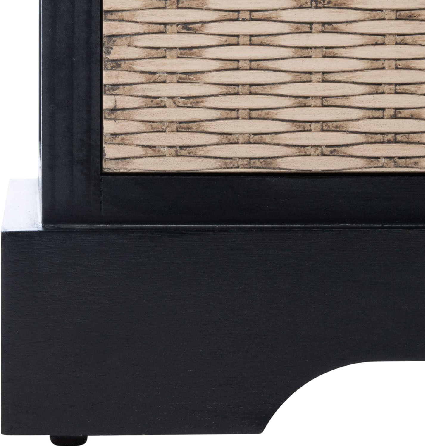 image:imageSafavieh Home Collection Landers Sand 2DrawerCushion Storage Bench Fully Assembled BCH5702DBlack