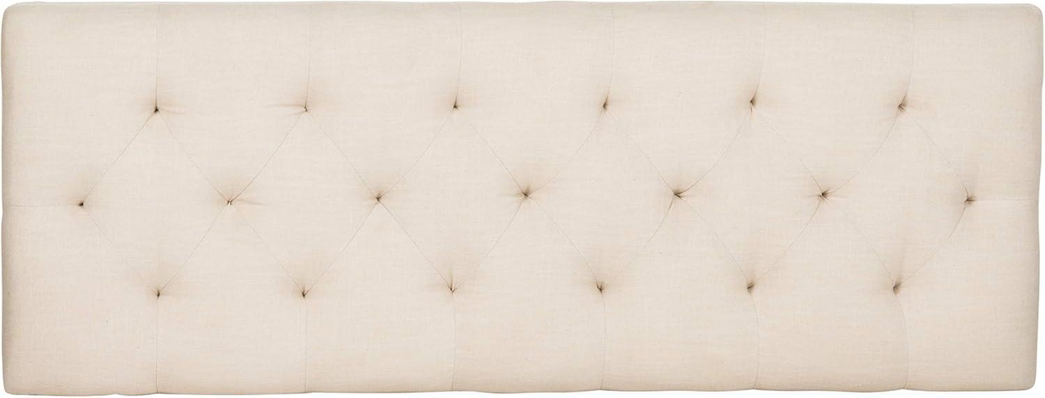 image:imageSafavieh Home Collection Rocha French Brasserie Tufted Grey and Rustic Oak 19inch Wood BenchBeige Rustic Oak