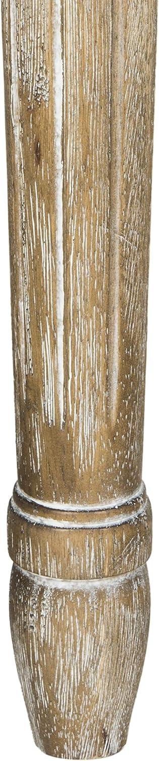 image:imageSafavieh Home Collection Rocha French Brasserie Tufted Grey and Rustic Oak 19inch Wood BenchGrey Rustic Oak