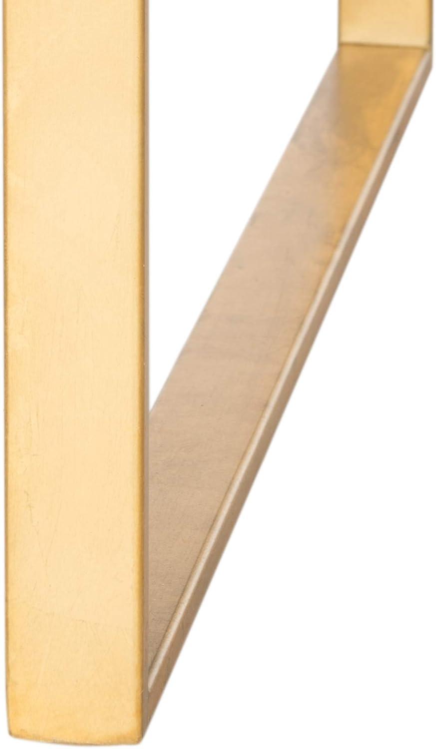 image:imageSafavieh Home Collection White and Gold Millie Zebra Loft BenchZebra Gold