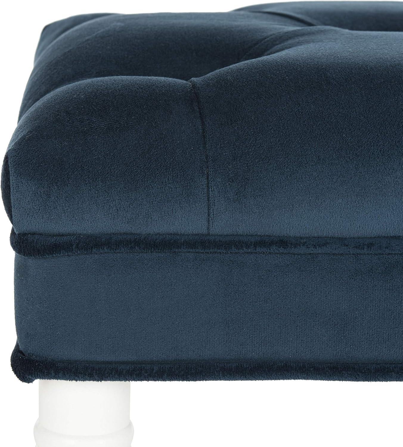 image:imageSafavieh Home Rory 35inch Glam Navy Velvet Tufted Bench