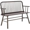 SAFAVIEH Home Collection – Lucilia Spindle Bench, Dark Walnut Solid Wood Entryway or Dining Bench, Windsor Style Seating (BCH8501D)