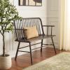 SAFAVIEH Home Collection – Lucilia Spindle Bench, Dark Walnut Solid Wood Entryway or Dining Bench, Windsor Style Seating (BCH8501D)