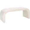 SAFAVIEH Home Collection – Tenko Emerald Green Curved Upholstered Accent Bench, Modern Minimalist Seating for Bedroom, Entryway or Living Room (BCH1300D)(Cream)