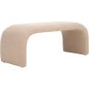 SAFAVIEH Home Collection – Tenko Emerald Green Curved Upholstered Accent Bench, Modern Minimalist Seating for Bedroom, Entryway or Living Room (BCH1300D)(Tan)