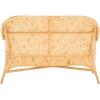 SAFAVIEH Home Collection Chorus Coastal Natural/White Cushion Woven Sofa Bench (Fully Assembled)