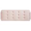 SAFAVIEH Home Collection Everdeen Glam Light Grey Velvet/Gold Pillow Top Tufted Bench(Pink/Gold)