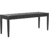 SAFAVIEH Home Collection Walda Mahogany Solid Wood & Woven Leather Bench for Foyer, Bedroom, Dining Room