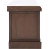 Safavieh Home Collection Landers Sand 2-Drawer/Cushion Storage Bench (Fully Assembled) BCH5702D(Brown)