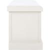 Safavieh Home Collection Landers Sand 2-Drawer/Cushion Storage Bench (Fully Assembled) BCH5702D(Distressed White)
