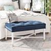 Safavieh Home Rory 35-inch Glam Navy Velvet Tufted Bench