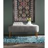 Safavieh Mercer Collection Levi Grey Mid-Century Bench(Grey)