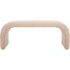SAFAVIEH Home Collection – Tenko Emerald Green Curved Upholstered Accent Bench, Modern Minimalist Seating for Bedroom, Entryway or Living Room (BCH1300D)(Tan)