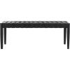 SAFAVIEH Home Collection Walda Mahogany Solid Wood & Woven Leather Bench for Foyer, Bedroom, Dining Room