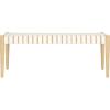 Safavieh Home Amalia 47-inch White and Oak Leather Weave Bench(White / Light Oak)