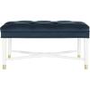 Safavieh Home Rory 35-inch Glam Navy Velvet Tufted Bench