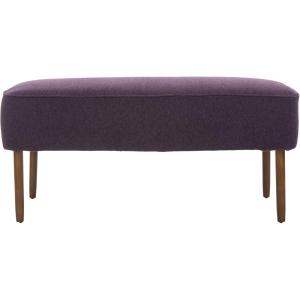 Safavieh Mercer Collection Levi Grey Mid-Century Bench(Plum)